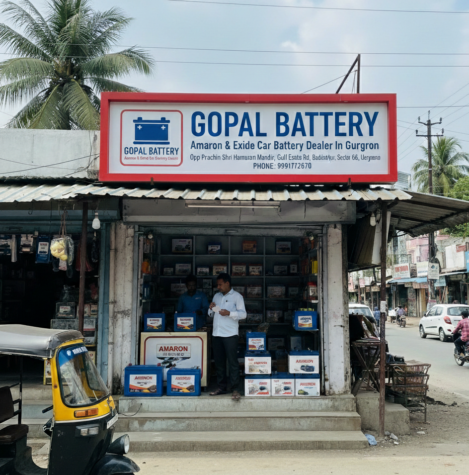 Gopal Inverter And Batteries dealer – Gurgaon car inverter and solar battery store in Sector 66 Gurugram